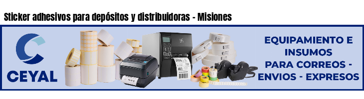 Sticker adhesivos para depósitos y distribuidoras - Misiones