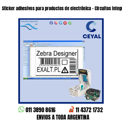 Sticker adhesivos para productos de electrónica – Circuitos integrados