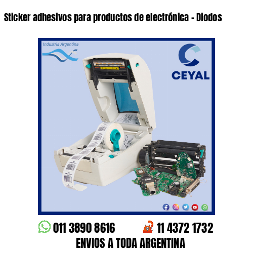 Sticker adhesivos para productos de electrónica – Diodos