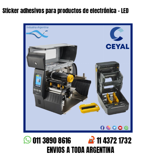 Sticker adhesivos para productos de electrónica – LED