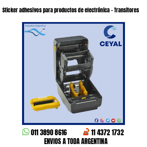 Sticker adhesivos para productos de electrónica – Transitores