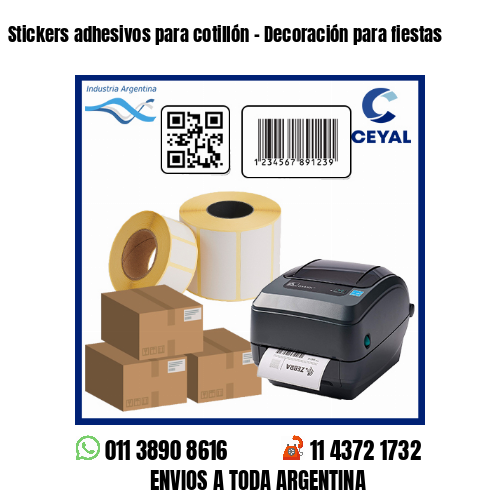 Stickers adhesivos para cotillón – Decoración para fiestas