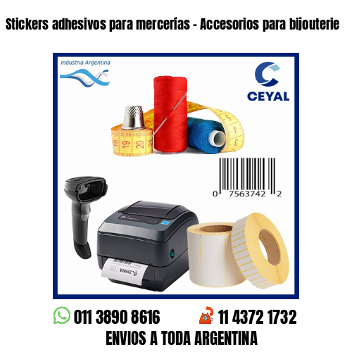 Stickers adhesivos para mercerías – Accesorios para bijouterie