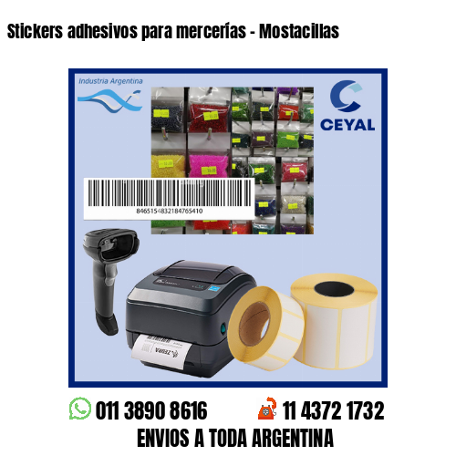 Stickers adhesivos para mercerías – Mostacillas