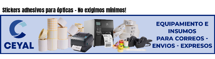 Stickers adhesivos para ópticas - No exigimos mínimos!