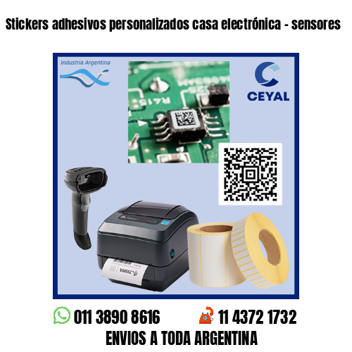 Stickers adhesivos personalizados casa electrónica – sensores