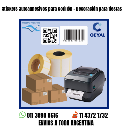 Stickers autoadhesivos para cotillón – Decoración para fiestas