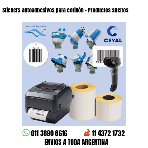 Stickers autoadhesivos para cotillón – Productos sueltos