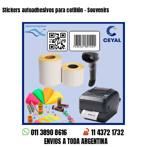 Stickers autoadhesivos para cotillón – Souvenirs