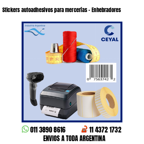 Stickers autoadhesivos para mercerías – Enhebradores