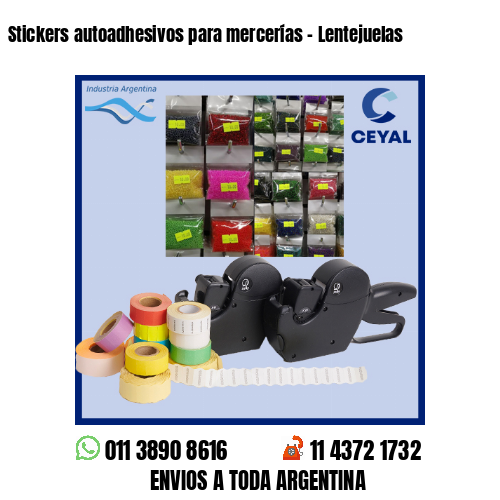 Stickers autoadhesivos para mercerías – Lentejuelas