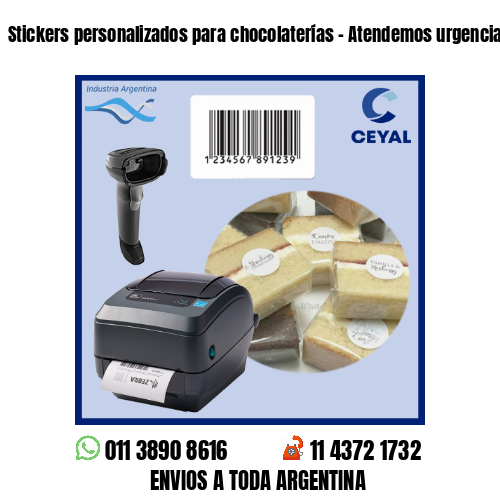 Stickers personalizados para chocolaterías – Atendemos urgencias!