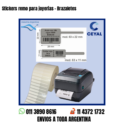 Stickers remo para joyerías – Brazaletes