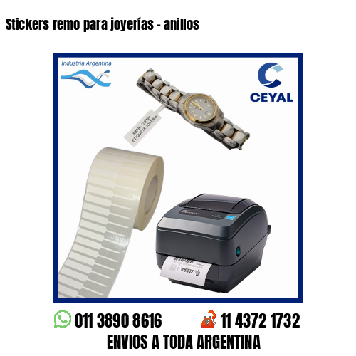 Stickers remo para joyerías – anillos