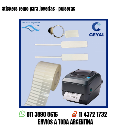 Stickers remo para joyerías – pulseras