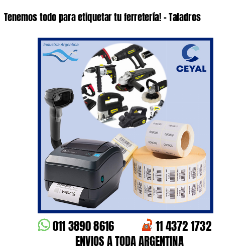 Tenemos todo para etiquetar tu ferretería! – Taladros