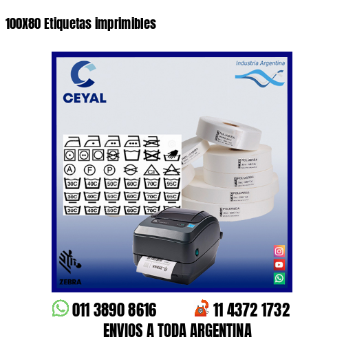 100X80 Etiquetas imprimibles