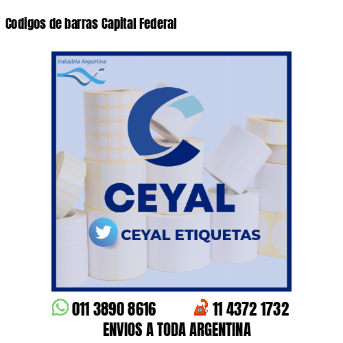 Codigos de barras Capital Federal 