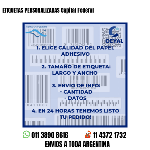 ETIQUETAS PERSONALIZADAS Capital Federal