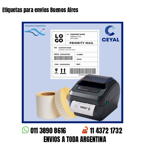 Etiquetas para envios Buenos Aires