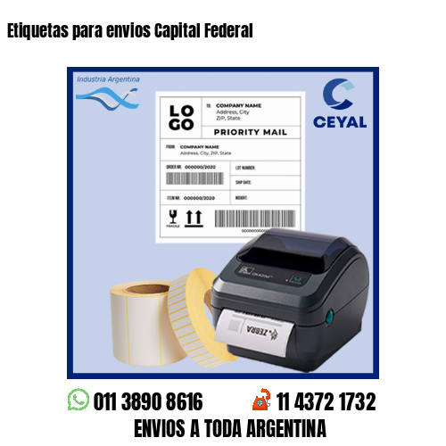 Etiquetas para envios Capital Federal