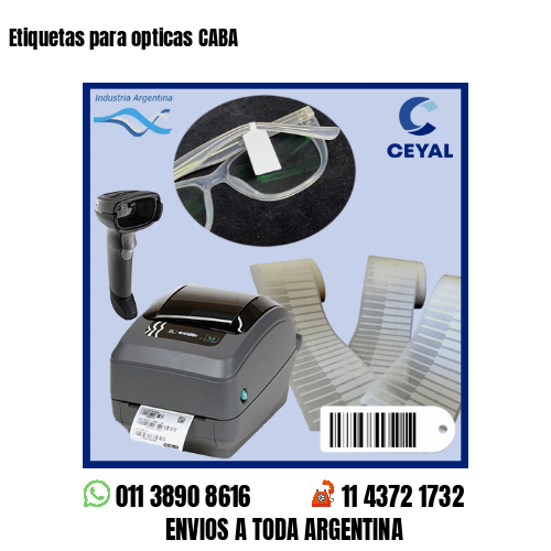 Etiquetas para opticas CABA