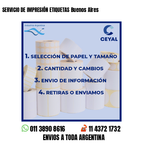 SERVICIO DE IMPRESIÓN ETIQUETAS Buenos Aires