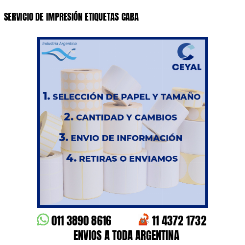 SERVICIO DE IMPRESIÓN ETIQUETAS CABA