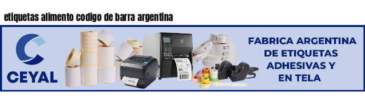 etiquetas alimento codigo de barra argentina