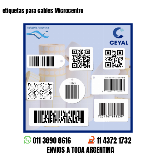 etiquetas para cables Microcentro