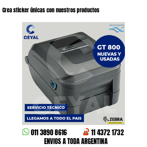 Crea sticker únicas con nuestros productos