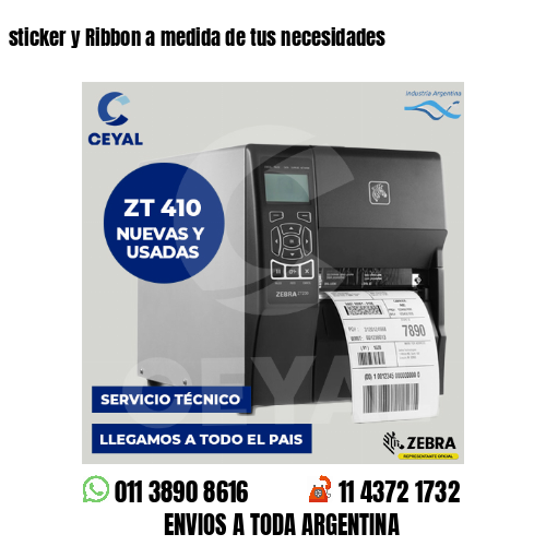 sticker y Ribbon a medida de tus necesidades