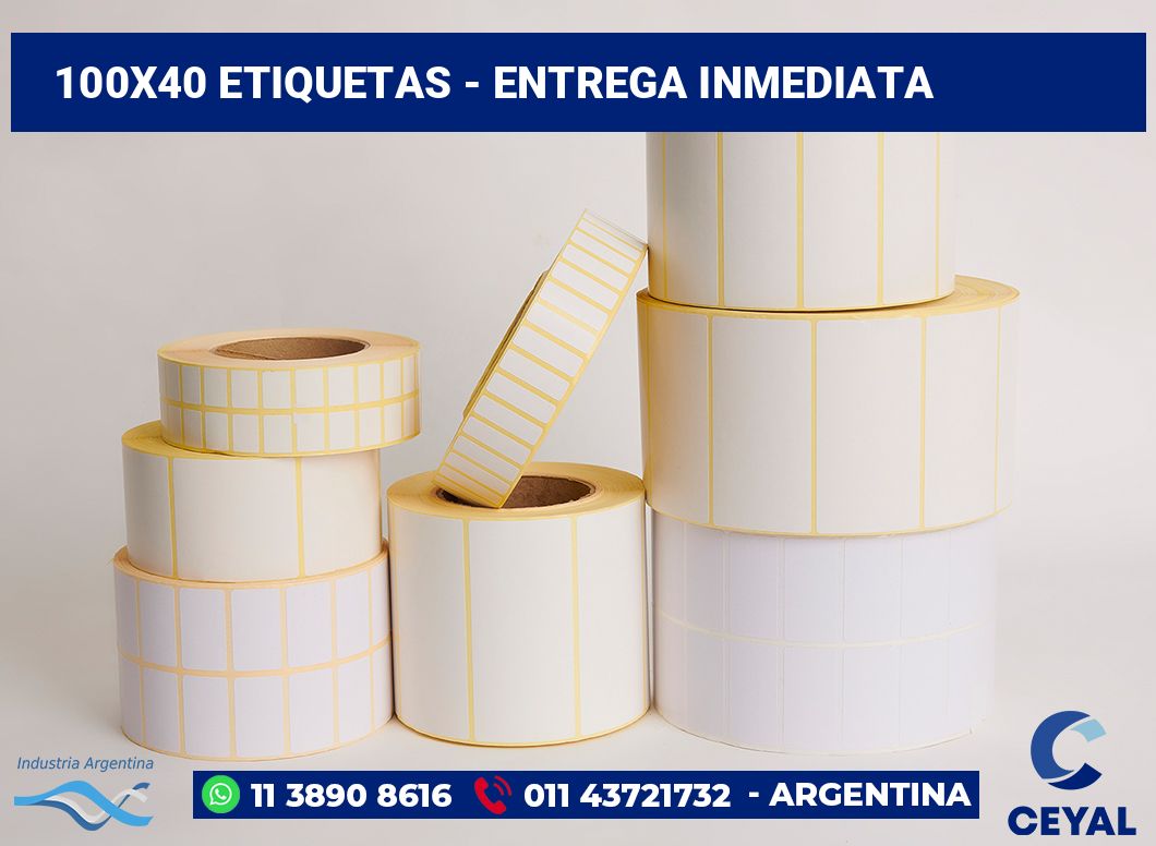 100×40 Etiquetas