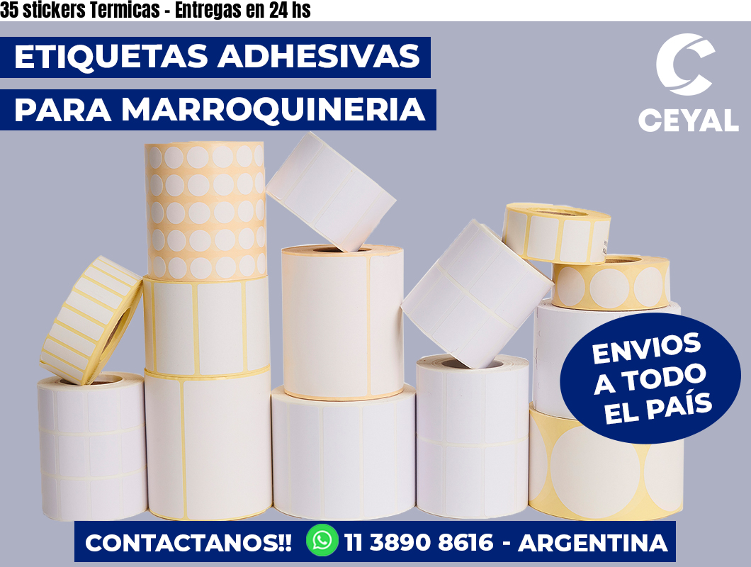 35 stickers Termicas - Entregas en 24 hs