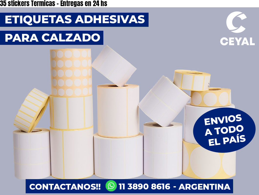 35 stickers Termicas - Entregas en 24 hs