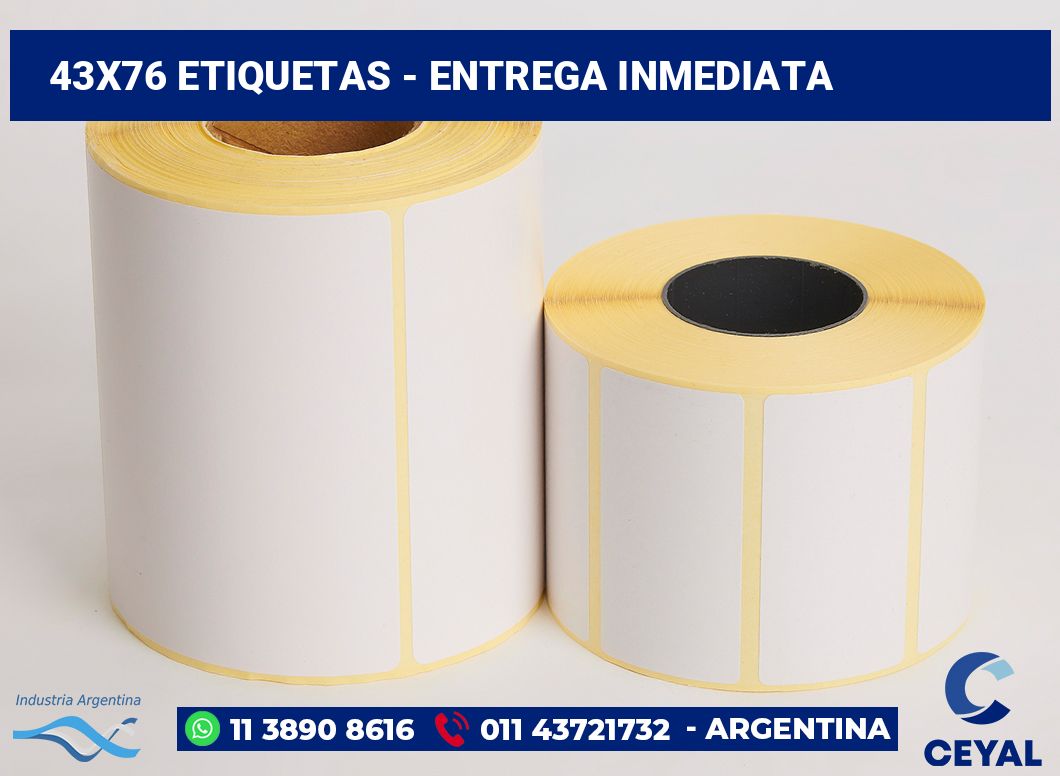 43x76 Etiquetas