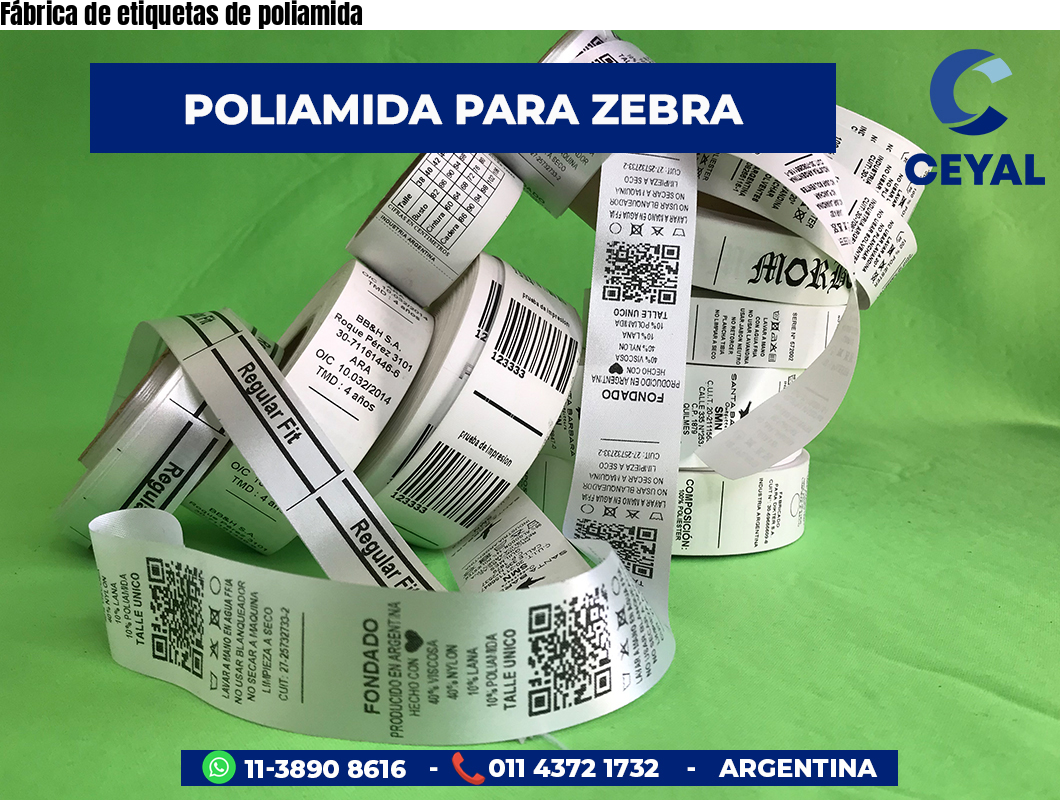 Fábrica de etiquetas de poliamida