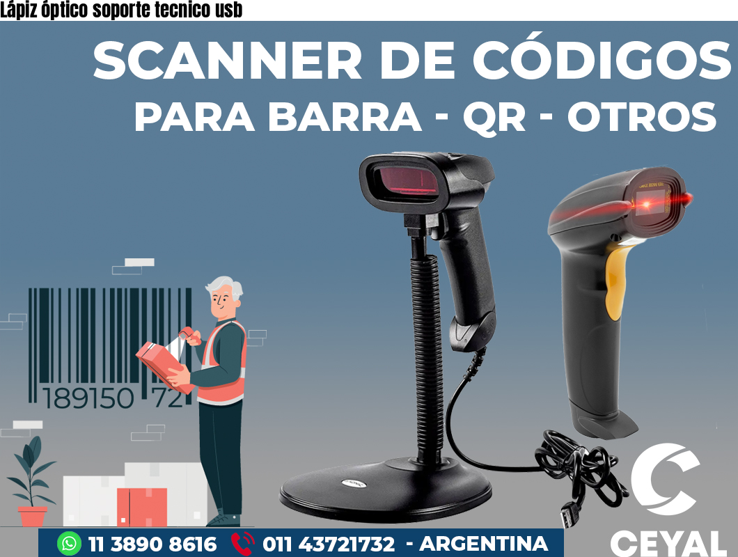 Lápiz óptico soporte tecnico usb