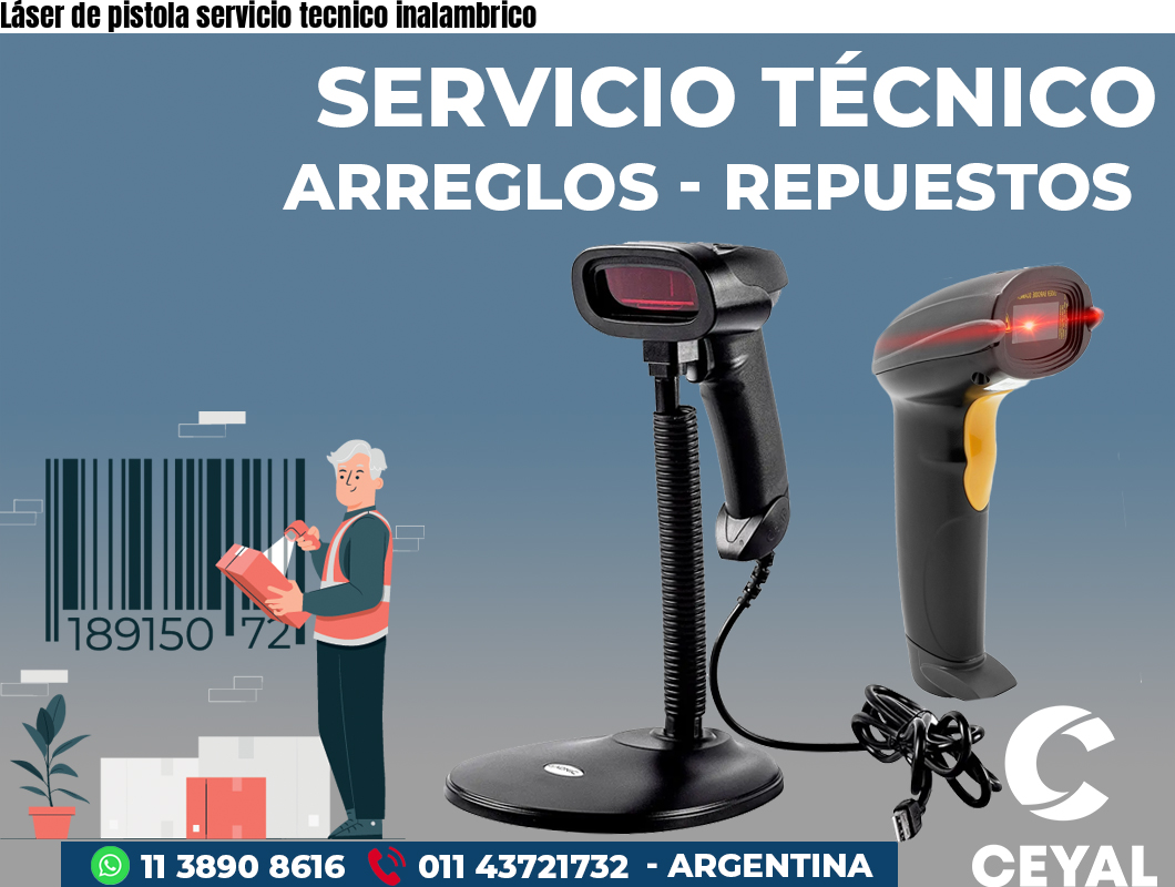 Láser de pistola servicio tecnico inalambrico