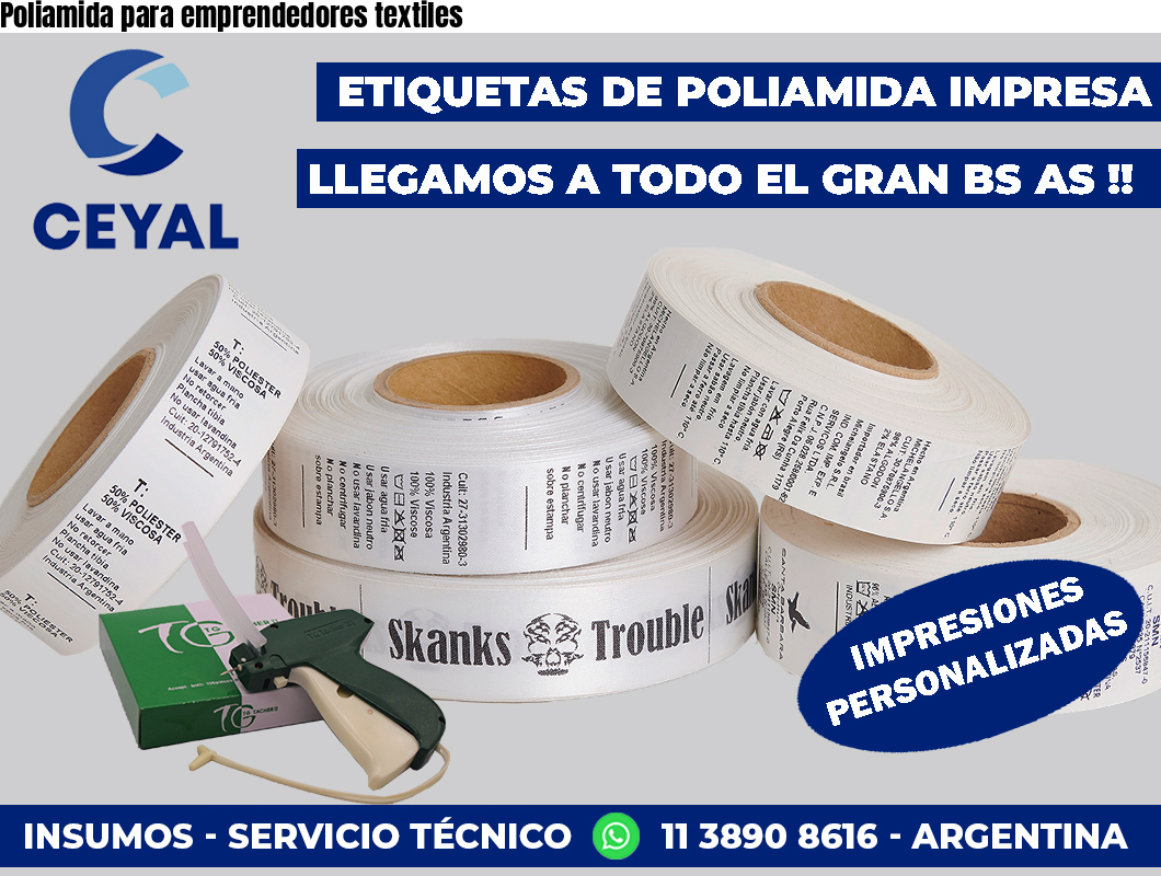 Poliamida para emprendedores textiles