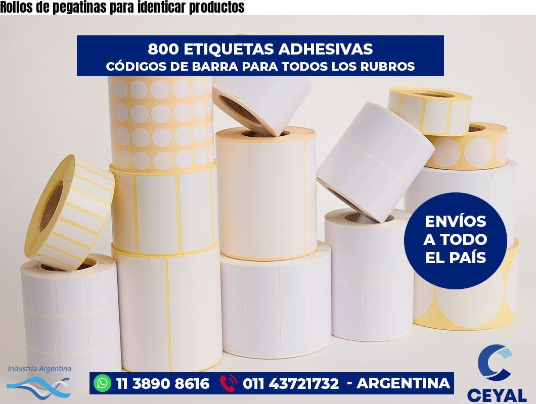 Rollos de pegatinas para identicar productos