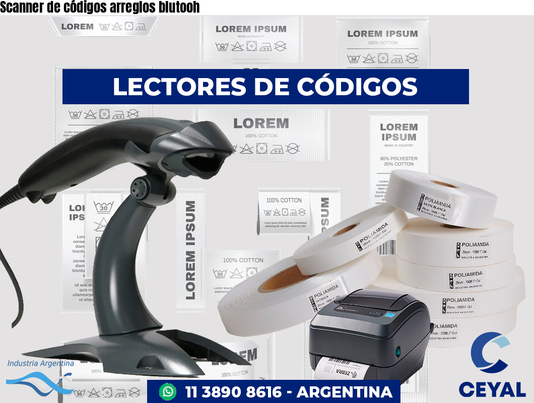 Scanner de códigos arreglos blutooh