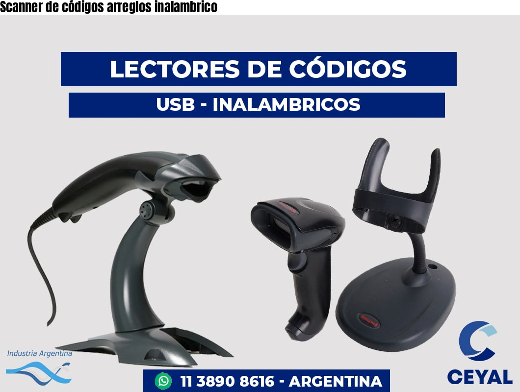 Scanner de códigos arreglos inalambrico