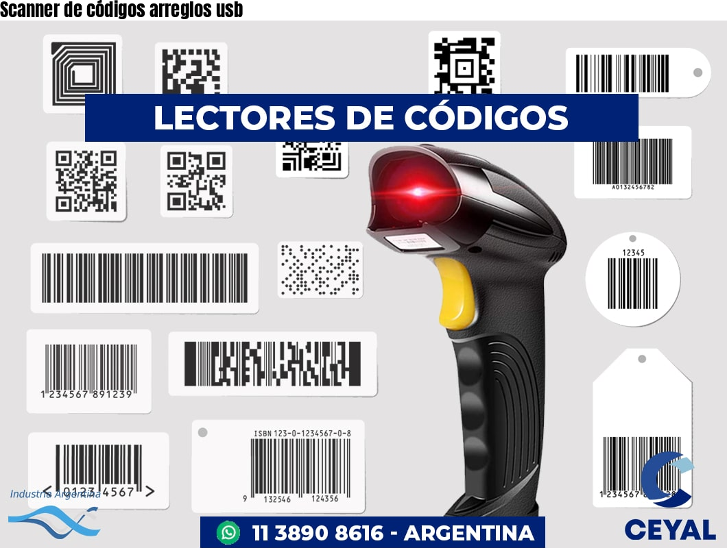 Scanner de códigos arreglos usb