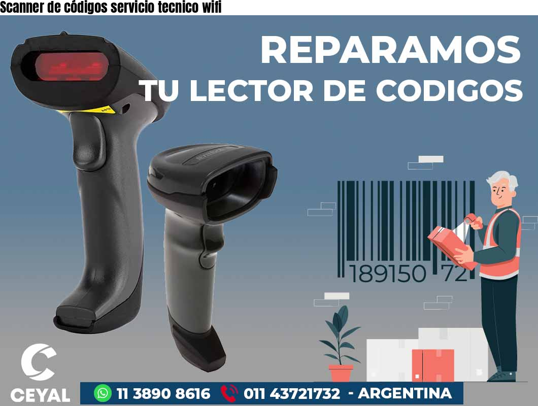 Scanner de códigos servicio tecnico wifi