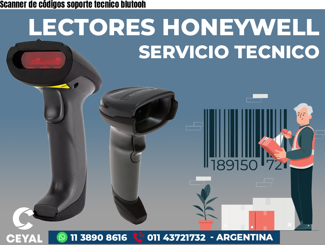 Scanner de códigos soporte tecnico blutooh