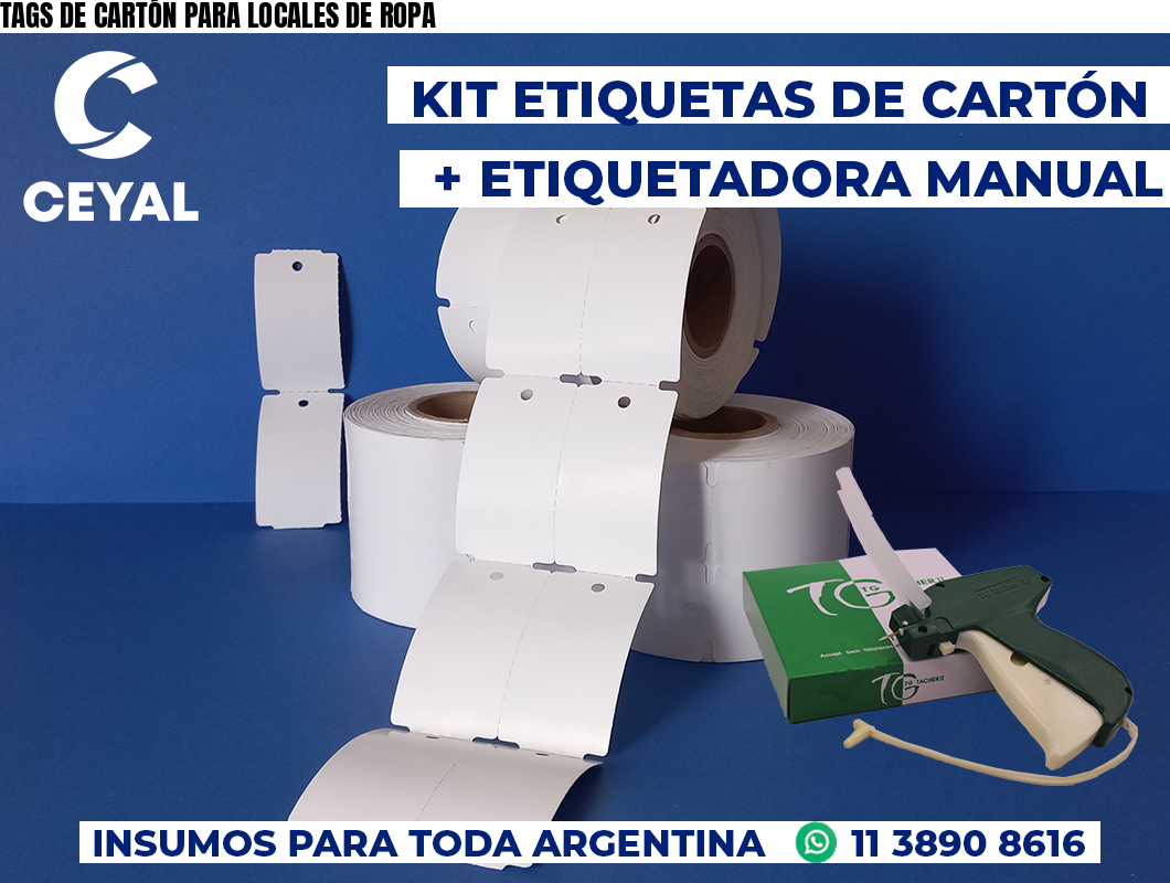 TAGS DE CARTÓN PARA LOCALES DE ROPA