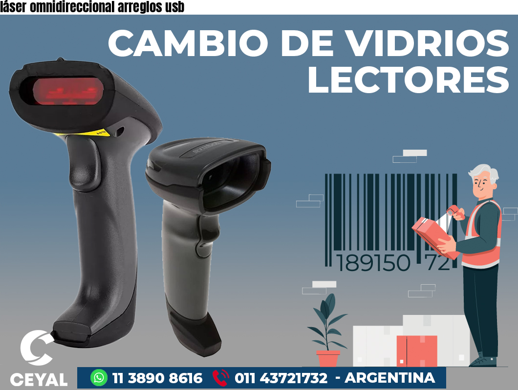 láser omnidireccional arreglos usb