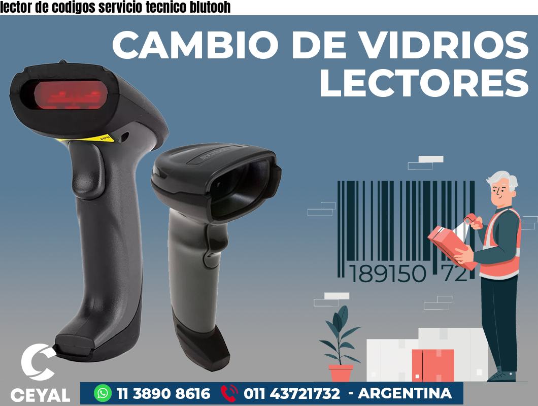 lector de codigos servicio tecnico blutooh