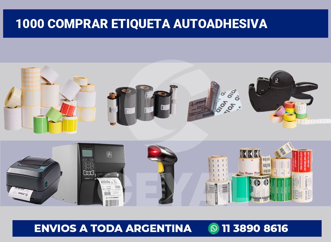 1000 Comprar etiqueta autoadhesiva